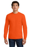 Gildan ®  - Ultra Cotton ®  100% US Cotton Long Sleeve T-Shirt with Pocket.  2410