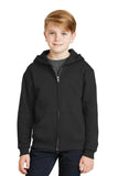 Jerzees - Youth NuBlend Full-Zip Hooded Sweatshirt.  993B