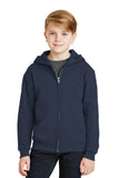 Jerzees - Youth NuBlend Full-Zip Hooded Sweatshirt.  993B