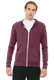 BELLA+CANVAS ? Unisex Triblend Full-Zip Lightweight Hoodie. BC3939