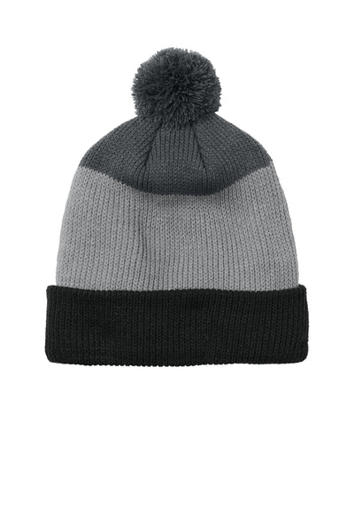 Port Authority? Cozy Striped Pom Beanie C979