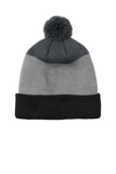 Port Authority? Cozy Striped Pom Beanie C979