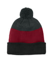 Port Authority? Cozy Striped Pom Beanie C979