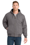 CornerStone? Washed Duck Cloth Insulated Hooded Work Jacket. CSJ41