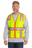 CornerStone ? ANSI 107 Class 2 Surveyor Zippered Two-Tone Vest. CSV105