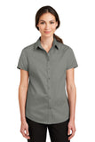 Port Authority? Women's Short Sleeve SuperPro? Twill Shirt. L664