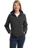 Port Authority? Women's Textured Hooded Soft Shell Jacket. L706