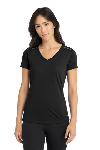 OGIO ? Women's Peak V-Neck Tee. LOE337