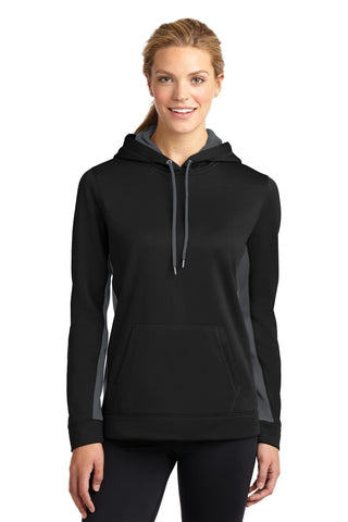 Sport-Tek? Women's Sport-Wick? Fleece Colorblock Hooded Pullover. LST235