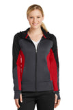 Sport-Tek? Women's Tech Fleece Colorblock Full-Zip Hooded Jacket. LST245