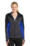 Sport-Tek? Women's Tech Fleece Colorblock Full-Zip Hooded Jacket. LST245