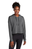 Sport-Tek ? Women's PosiCharge ? Tri-Blend Wicking Fleece Crop Hooded Pullover LST298