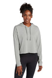 Sport-Tek ? Women's PosiCharge ? Tri-Blend Wicking Fleece Crop Hooded Pullover LST298