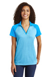 Sport-Tek ? Women's PosiCharge ? RacerMesh ? Raglan Heather Block Polo. LST641