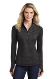 Sport-Tek ? Women's Sport-Wick ? Stretch Reflective Heather 1/2-Zip Pullover. LST855