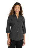 Port Authority? Women's 3/4-Sleeve Carefree Poplin Shirt. LW102