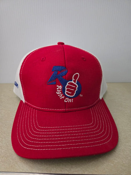 Right On! Red/White Trucker Hat