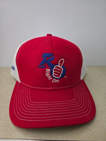 Right On! Red/White Trucker Hat